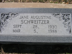Jane Augustine Schweitzer