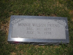Minnie Victoria Wilson Friend