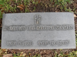 Dorothy Lee Boone (Dottie) Mason