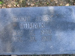 Tommy James (Mrs. W. D.) Womack