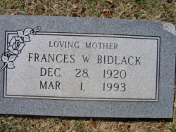 Frances W. Bidlack